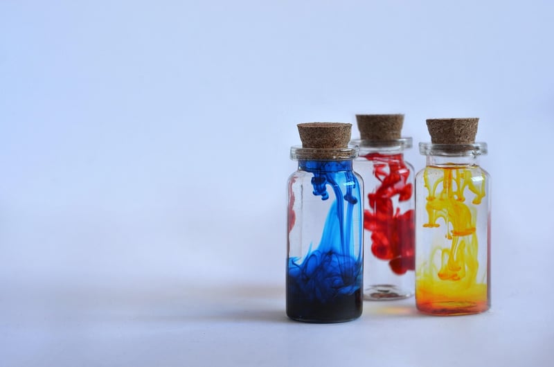 Magic potion bottles